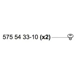 Schraube 10mm für Stopschaltermechanismus 575 54 33-10 (4x notwendig)