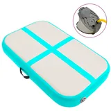 vidaXL Aufblasbare Gymnastikmatte mit Pumpe 60x100x15 cm PVC Grün