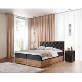 Fun Möbel Boxbett, Schwarz
