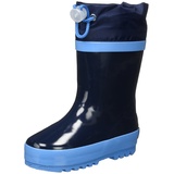 Playshoes Gummistiefel warm gefüttert mit Reflektoren, Blau (marine), 24/25 EU, 189329