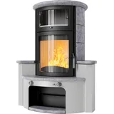 Kaminofen HARK 63 GT ECOplus 5 kW - Ofenkacheln: Specksteinverkleidung - Korpus: graphit