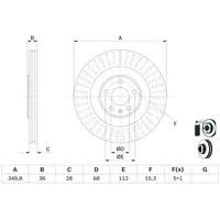 Bosch 0 986 479 E41 hinten, belüftet, 1 Stück