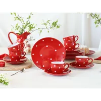CreaTable Polka Dots Kaffeeservice 18-tlg. bunt