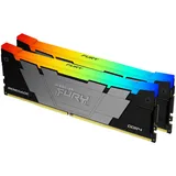 Kingston FURY Renegade RGB 64G Kit DDR4-3600 CL18 DIMM (2 x 32GB, 3600 MHz, DDR4-RAM, DIMM), RAM, Schwarz