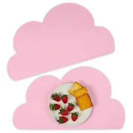 Relaxdays Platzdeckchen Kinder, 2er Set, rosa