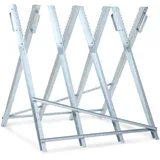 Ollewiellan Sägebock 81x80x80cm,Sägebock klappbar bis 150 kg belastbar, Robuster und klappbarer Kettensägebock, Sägebock holz für Sägewerke, Werkstätten