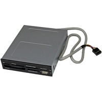 Startech Multi-Slot-Cardreader, USB 2.0 9-Pin Stecksockel [Stecker] (35FCREADBK3)