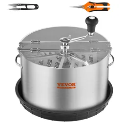 VEVOR 16" Erntemaschine Manuell Trimmer Knospen Trimmer 2 Arten von Trimmgittern zum Schneiden von nassen/trockenen Pflanzen Tumble Cutter Bowl Knospenblatt Trimmer Erntemaschine Grow