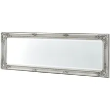 [en.casa] Wandspiegel Livorno 132x42 cm Ganzkörperspiegel im Eukalyptusholz Rahmen Antik Silber