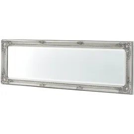 [en.casa] Wandspiegel Livorno 132x42 cm Ganzkörperspiegel im Eukalyptusholz Rahmen Antik Silber