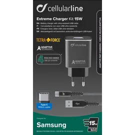 Cellular Line Cellularline Extrem 15W USB-C inkl Kabel 60111 TETRACHSMKIT15WTYC