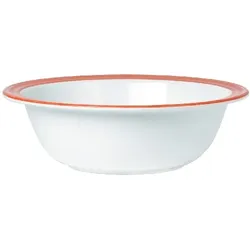 3x Waca Schale BISTRO. Inhalt: 1.050 ml. Durchmesser: 205 mm. Farbe: weiss/orange