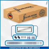 Solar Hook Montagepaket Flachdach Ost-West Premium-System - für 2 Module