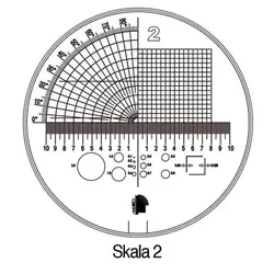 Schweizer Messskala Tech-Line Skala-D.25/2,5mm Duo-Skala 2