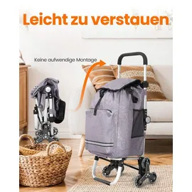 HOMECALL Einkaufswagen klappbar Geometrie-Print 55 L