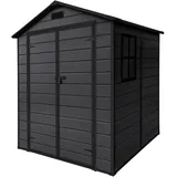 ECD Germany Gartenhaus 1,51 x 1,82 m Dunkelgrau