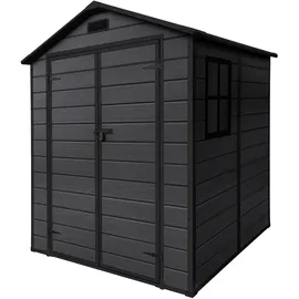 ECD Germany Gartenhaus 1,51 x 1,82 m Dunkelgrau