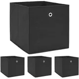 Dune Design Aufbewahrungsbox 33 x 38 x 33 cm 4-tlg. Schwarz