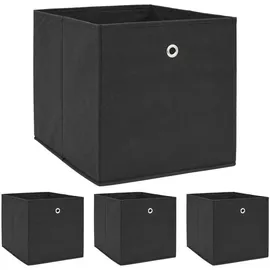 Dune Design Aufbewahrungsbox 33 x 38 x 33 cm 4-tlg. Schwarz
