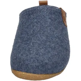 ROHDE Damen Pantoffel Softfilz Hausschuh Wechselfußbett 6860, Größe:38 EU, Farbe:Blau
