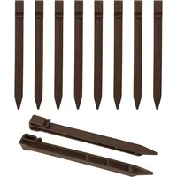 ZVD - 20 Stück Bodenankerheringe aus Kunststoff – 24 cm – für Garten, Einfassung, Zelt