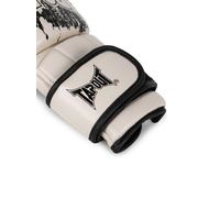 Tapout MMA-Sparring-Handschuhe aus Leder (1 Paar) Ruction, Ecru/Black, S/M,