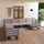 vidaXL Garten-Lounge-Set 8-tlg. Massivholz Kiefer grau