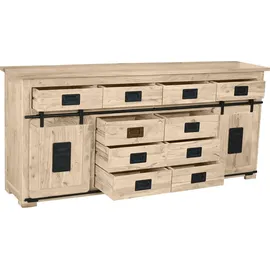 Sam Sideboard Kommode Akazie massiv eichefarben 200 x 45 x 90 cm LIBRO