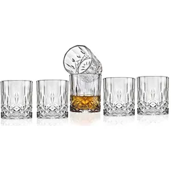 6 x 350ml Set Gläser Whiskey Cocktail Chivas Kristall Timeless  Retro
