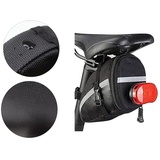 Verk Fahrradtasche Satteltasche Fahrrad Tasche wasserdicht schwarz Rennrad Werkzeug - Schwarz