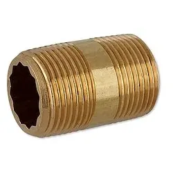 Messing Gewindefitting-Doppelnippel lang - Langnippel - 3/4'' x 40 mm