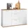 HBZ Sideboard 135 x 86 x 38 cm Weiß / Eiche Artisan