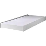Vipack Bettschubkasten VIPACK, weiß, B:198,5cm H:19cm T:94cm, Holzwerkstoff, Schubladen, Bettschubkasten, Front mit Rillenprofilen, lackierte Oberfläche, Rollenführung