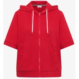 Cecil Kurzarm Sweatjacke mit Kapuze - Rot
