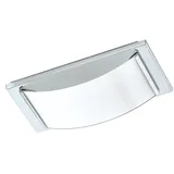 EGLO LED Deckenleuchte Wasao 1, 1 flammige Wandlampe Bad, Badezimmer Lampe aus Edelstahl in Chrom und lackiertem Glas in Weiß, LED Feuchtraumleuchte warmweiß, IP44, L 21 cm