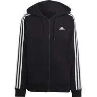 Adidas Essentials 3-Streifen French Terry Regular Kapuzenjacke Black / White XL