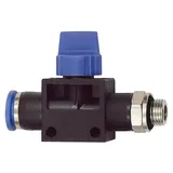 Riegler 3/2-Wegeventil »Blaue Serie «, Steckanschluss, G 1/4 außen Ø10mm