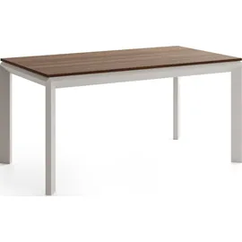 WFL GROUP Elan 160 x 76 x 90 cm ausziehbar Walnuss