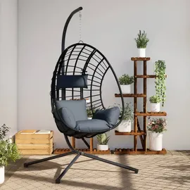 vidaXL Hängesessel Ei-Design Anthrazit