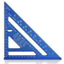WorkPro 7 Zoll Aluminiumlegierung Anschlagwinkel Messwerkzeug für Zimmerleute 180 mm