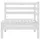 vidaXL 7-tlg. Garten-Lounge-Set Weiß Massivholz Kiefer