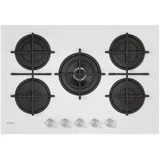 CANDY CVG74WTW Gas Kochfeld 75CM Weiß 5 Brenner Doppelkrone Gusseisen