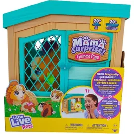 Little Live Pets Mama Surprise Meerschweinchen mit Stall und 3 Überraschungsbabys