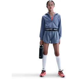 Nike Pro Dri-FIT Fleece Dri FIT Kapuzenjacke Kinder world indigo - blau