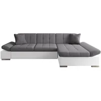 Mirjan24 Ecksofa, Weiß, Textil, 5-Sitzer, rechts montierbar,L-Form, 278x161 cm, Wohnzimmer, Sofas & Couches, Wohnlandschaften, Ecksofas