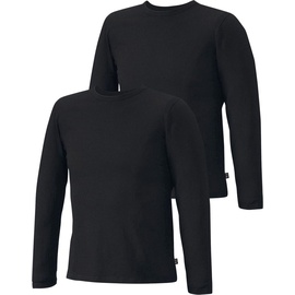 H.I.S. H.I.S Gr. XL, schwarz, Herren, Shirts Sport Doppelpack Unterziehshirt aus Baumwoll-Mix,