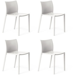 MAGIS - Air Chair Outdoor Stuhl, weiß (4er-Set)