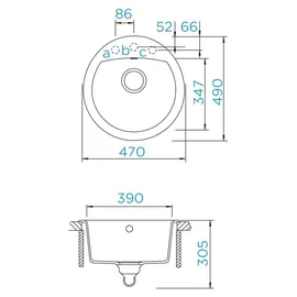 Schock Manhattan R-100 Unterbau croma + Excenterbetätigung