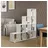 Vicco Raumteiler Aramis 139 x 143 x 29 cm Weiß