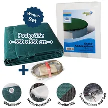Planet Pool Poolabdeckplane grün 5,50 m